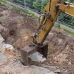 05.07.2022. Kielce. Świętokrzyski Klub Abstynentów „RAJ”. Efekty niewłaściwego odwodnienia i poprawianie błędu / Fot. ŚKA „RAJ”