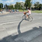 14.07.2022. Kielce. Oznakowanie poziome ulic. Na zdjęciu: Aleja Dziewięciu Wieków Kielc Wieków / Fot. Wiktor Taszłow – Radio Kielce