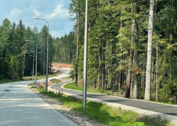 14.07.2022. Budowa drogi rowerowej Kielce – Zagnańsk / Fot. Wiktor Taszłow – Radio Kielce