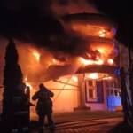 10.07.2022. Sędziszów. Pożar basenu / Fot. PSP Jędrzejów