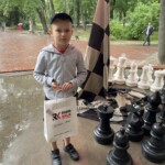 05.07.2022. Kielce. Wakacyjna Szkoła Szachowa Radia Kielce. Na zdjęciu: zwycięzca w grupie młodszej Nataniel Dorowski / fot Jakub Rożek - Radio Kielce