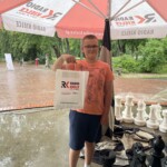 05.07.2022. Kielce. Wakacyjna Szkoła Szachowa Radia Kielce. Na zdjęciu: zwycięzca w grupie starszej Paweł Stasica / Fot. Jakub Rożek - Radio Kielce