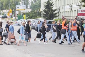 02.08.2022. Kielce. Wyciek gazu przy ulicy Kolberga / Fot, Wiktor Taszłow - Radio Kielce