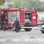 02.08.2022. Kielce. Wyciek gazu przy ulicy Kolberga / Fot, Wiktor Taszłow - Radio Kielce