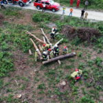 30.08.2022. Zawidza w gminie Łoniów. Ćwiczenia służb ratowniczych. / Fot. Straż Pożarna w Kielcach