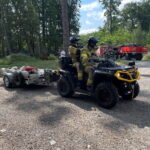 30.08.2022. Zawidza w gminie Łoniów. Ćwiczenia służb ratowniczych. / Fot. Straż Pożarna w Kielcach