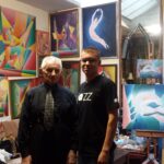 Na zdjęciu (od lewej): Sergiusz Papliński i Kuba Kowalski w londyńskim mieszkaniu żołnierza / Fot. archiwum prywatne Kuby Kowalskiego