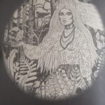 Grafiki Henryka Papierniaka do „Pieśń o Michniowie”. / Fot. Mauzoleum Martyrologii Wsi Polskich w Michniowie.