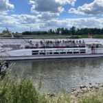 09.08.2022. Sandomierz. Niski poziom Wisły / Fot. Grażyna Szlęzak - Radio Kielce