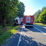 04.08.2022. Wypadek / Fot. OSP Dabrowa nad Czarną