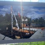 13.08.2022. Sandomierz. Wystawa „Drewno na wodzie” / Fot. Grażyna Szlęzak - Radio Kielce