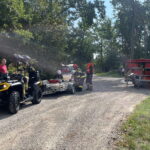 30.08.2022. Zawidza w gminie Łoniów. Ćwiczenia służb ratowniczych. / Fot. Straż Pożarna w Kielcach