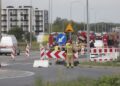 23.08.2022. Kielce. Ulica Szajnowicza-Iwanowa. Wyciek gazu / Fot. Wiktor Taszłow - Radio Kielce