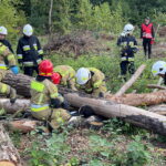 30.08.2022. Zawidza w gminie Łoniów. Ćwiczenia służb ratowniczych. / Fot. Straż Pożarna w Kielcach