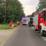 21.08.2022. Staszów. Potrącenie pieszego na obwodnicy / źródło: PSP Staszów