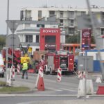 23.08.2022. Kielce. Ulica Szajnowicza-Iwanowa. Wyciek gazu / Fot. Wiktor Taszłow - Radio Kielce