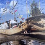 13.08.2022. Sandomierz. Wystawa „Drewno na wodzie” / Fot. Grażyna Szlęzak - Radio Kielce