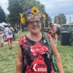 06.08.2022. Sandomierz. Festiwal Jabłonki Swawole. Na zdjęciu: Bożena Łukaszek, uczestniczka warsztatów na Festiwalu Jabłonki Swawole / Fot. Grażyna Szlęzak - Radio Kielce