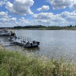 09.08.2022. Sandomierz. Niski poziom Wisły / Fot. Grażyna Szlęzak - Radio Kielce