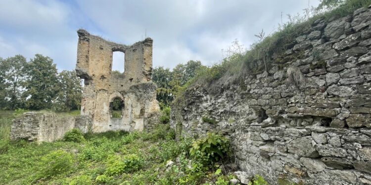 17.08.2022. Ćmielów. Prace archeologiczne na zamku Krzysztofa Szydłowieckiego / Fot. Emilia Sitarska - Radio Kielce