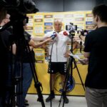 01.08.2022. Kielce. Konferencja prasowa Łomży Industrii Kielce. Na zdjęciu: Talant Dujszebajew - trener Łomzy Industrii Kielce / Fot. Piotr Kwaśniewski - Radio Kielce