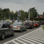 24.08.2022. Kielce. Korki w okolicy Galerii Korona / Fot. Sebastian Kalwat - Radio Kielce