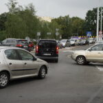 24.08.2022. Kielce. Korki w okolicy Galerii Korona / Fot. Sebastian Kalwat - Radio Kielce