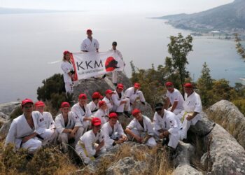 Na zdjęciu: ekipa KKM na obozie w Chorwacji / Fot. Horna Andrzej - Facebook
