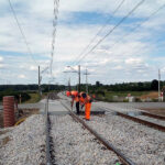 Budowa nowego przystanku kolejowego w Dąbrówce Zabłotniej / Fot. PKP PLK