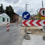 12.08.2022. Końskie. Ulica Kazanowska. Remont / Fot. Magdalena Galas-Klusek - Radio Kielce