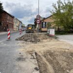 12.08.2022. Końskie. Ulica Kazanowska. Remont / Fot. Magdalena Galas-Klusek - Radio Kielce