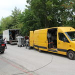 02.08.2022. W Pińczowie rozpoczęły się zdjęcia do najnowszej produkcji znanego reżysera Jana Jakuba Kolskiego pod tytułem „Wariaci” / Fot. Marta Gajda-Kruk - Radio Kielce