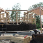 24.08.2022. Kazimierza Wielka. Prace przy budowie tężni solankowej / Fot. Marta Gajda-Kruk - Radio Kielce