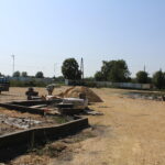 25.08.2022. Pińczów. Prace przy modernizacji dworca autobusowego / Fot. Marta Gajda-Kruk - Radio Kielce