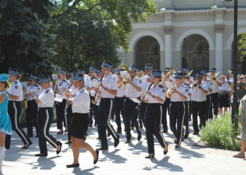 27.08.2022. Busko-Zdrój. Ogólnopolski Przegląd Orkiestr Ochotniczych Straży Pożarnych. / Fot. Marta Gajda-Kruk - Radio Kielce.