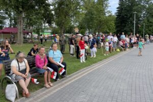 01.08.2022. Staszów. Obchody 78. rocznicy wybuchu Powstania Warszawskiego / Fot. Grażyna Szlęzak - Radio Kielce