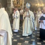 04.08.2022. Sandomierz. Pielgrzymka na Jasną Górę. Msza święta / Fot. Grażyna Szlęzak - Radio Kielce