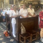 04.08.2022. Sandomierz. Pielgrzymka na Jasną Górę. Msza święta / Fot. Grażyna Szlęzak - Radio Kielce