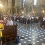 04.08.2022. Sandomierz. Pielgrzymka na Jasną Górę. Msza święta / Fot. Grażyna Szlęzak - Radio Kielce