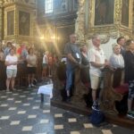 04.08.2022. Sandomierz. Pielgrzymka na Jasną Górę. Msza święta / Fot. Grażyna Szlęzak - Radio Kielce