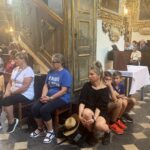 04.08.2022. Sandomierz. Pielgrzymka na Jasną Górę. Msza święta / Fot. Grażyna Szlęzak - Radio Kielce