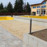 31.08.2022. Kazimierza Wielka. Budowa odkrytego basenu siarczkowego. / Fot. Marta gajda-Kruk - Radio Kielce.