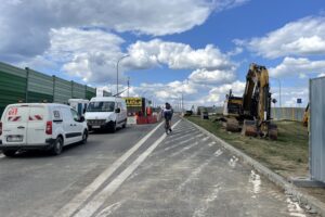 Sandomierz. Przygotowania do przebudowy starego mostu na Wiśle / Fot. Grażyna Szlęzak - Radio Kielce
