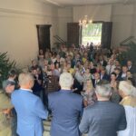 14.08.2022. Wiśniowa. Otwarcie odrestaurowanego pałacu. / Fot. Grażyna Szlęzak - Radio Kielce