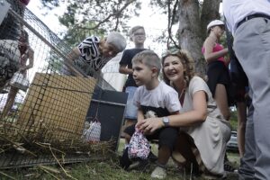 07.08.2022. Tokarnia. Park Etnograficzny. Niedziela ze św. Franciszkiem / Fot. Jarosław Kubalski - Radio Kielce