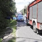 10.08.2022. Lisów. Wypadek na DK 73 / Fot. Jarosław Kubalski - Radio Kielce