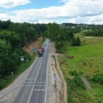 10.08.2022. Kielce. Remont ulicy Wojska Polskiego od ronda Czwartaków do granicy miasta z gminą Daleszyce / Fot. Jarosław Kubalski - Radio Kielce