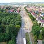 10.08.2022. Kielce. Remont ulicy Wojska Polskiego od ronda Czwartaków do granicy miasta z gminą Daleszyce / Fot. Jarosław Kubalski - Radio Kielce