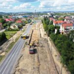 10.08.2022. Kielce. Remont ulicy Wojska Polskiego od ronda Czwartaków do granicy miasta z gminą Daleszyce / Fot. Jarosław Kubalski - Radio Kielce