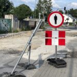 12.08.2022. Kielce. Zamknięty wlot ul. Niskiej do al. Solidarności / Fot. Jarosław Kubalski - Radio Kielce